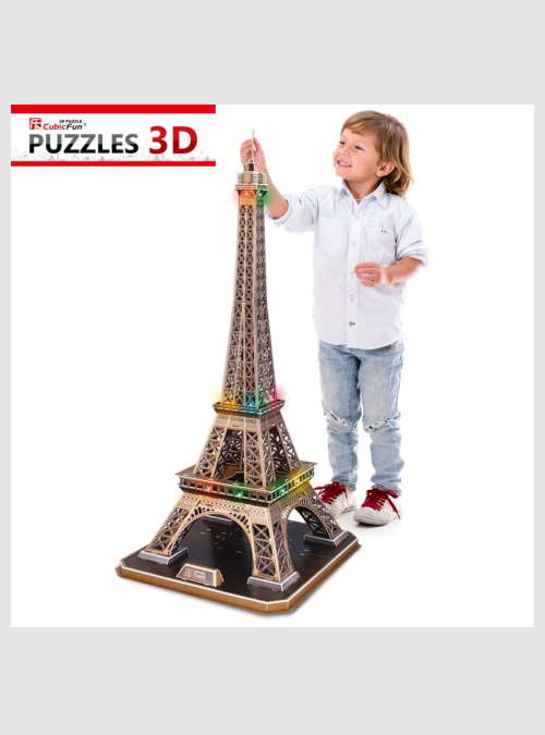 L091H-cubic-fun-Eiffel-Tower-Paris-3D-Puzzle-with-LED-84pcs