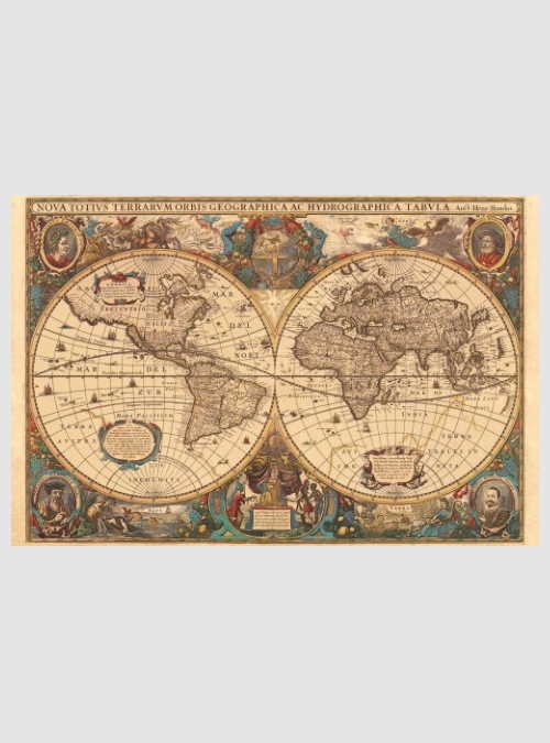 17411-antique-world-map-5000pcs