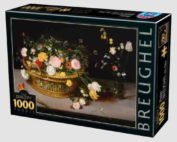 73778BR04-pieter-brueghel-elder-flowers-in-a-basket-and-a-vase-1000pcs