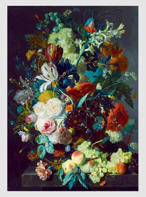 60072-Jan-Van-Huysum-Still-Life-with-Flowers-and-Fruit-1000pcs